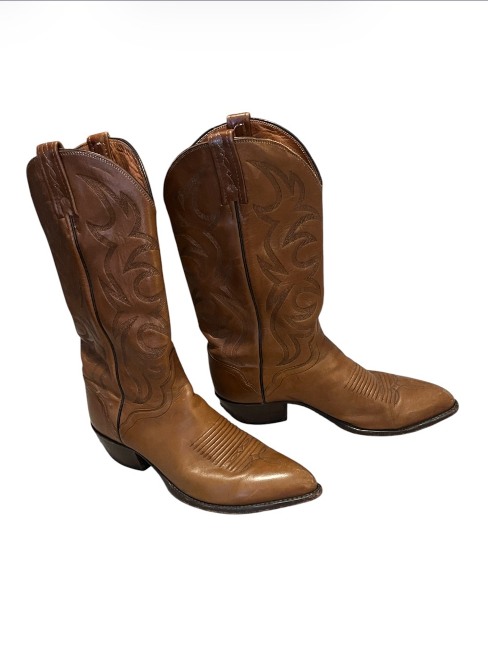 El Dorado Women’s Light Brown Tan Cowboy Boots Sz 9.5